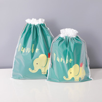 Sac en plastique avec cordon de serrage, sac en plastique avec Logo personnalisé, sac d'emballage cadeau en plastique givré avec cordon de serrage