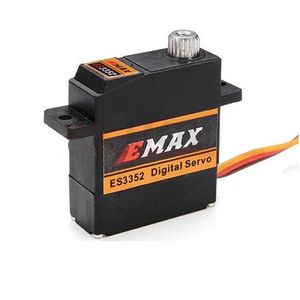 Servomoteur numérique miniature EMAX ES3352 12,4g à engrenages métalliques, couple de coupure 2,4/2,8 Kgf.cm, dimensions 23,17x9,17x24,05mm pour RC - Product Image 1