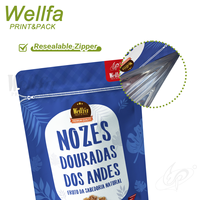 Fabrikant 100g 250g Aluminiumfolie Doypack Hoge Barrière Voedselveilige Verpakking Zak Herbruikbare Zipper Noten Snacks Staande Pouch