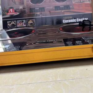 เตาเซรามิกซิลเวอร์เครสต์ 3500 วัตต์ 2 หัวเตา ควบคุมแบบสัมผัส พื้นผิวเรียบ เตาไฟฟ้าแบบสองโซน - Product Image 3