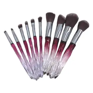 15pcs Crystal Makeup Brushes Set Professional Makeup Brush Kit With Crystal Handle