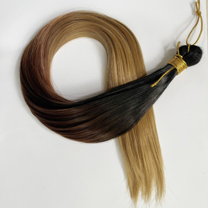 <span class=keywords><strong>Prix</strong></span> d'usine – Cheveux synthétiques longs et soyeux, lisses comme des baguettes, pré-bouclés, double trame, en vrac, pour femmes – 24, 28 et 30 pouces - Product Image 5