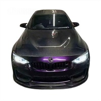 Capó Delantero de Fibra de Carbono Seca de Alta Calidad, Compatible con M3 F80 M4 F82 F83, Estilo GTS, Ligero, con Pernos Negros, Nuevo