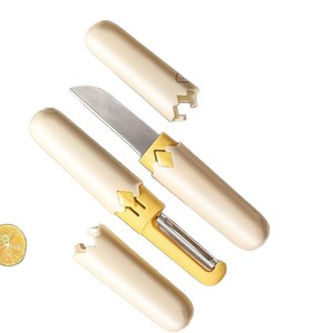 Outil pour fruits et légumes, lame en acier inoxydable multifonction, manche en plastique, éplucheurs manuels, zesteurs, utilisation en cuisine - Product Image 2