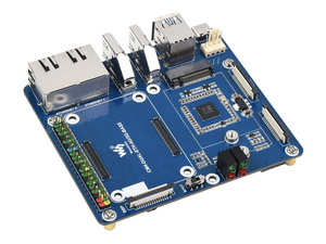 Placa base Waveshare Dual Gigabit Ethernet 5G/4G diseñada para el módulo de computación Raspberry Pi 4 - Product Image 3