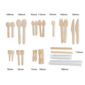 Wholesale Biodegradable <strong>Wooden</strong> Cutlery Travel Set Bag Disposable Utensils including <strong>Spoon</strong> Manufactured Wood <strong>Spoon</strong> Manufacturers - Product Image 6