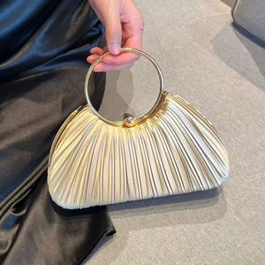 Nouveau Sac à Main Premium en Forme de Cercle à Volants, Pochette de Soirée pour Robe Cheongsam, Sacs Bandoulière pour Fête - Product Image 3