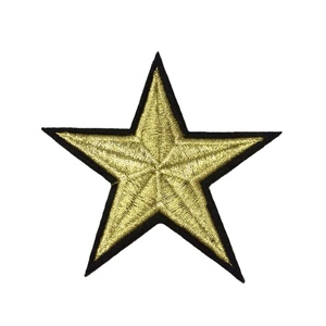 ברזל על חיתוך חם מדים מוסריים חלאות רקומות בצורת כוכב מותאם אישית תיקוני רקמת לוגו לכובעים - Product Image 1