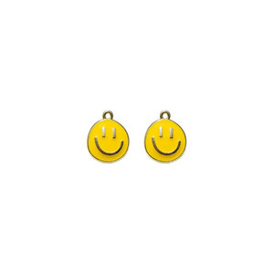 Smiley <b>Face</b> Alloy Charms Red Green Yellow Zinc Alloy Pendants For DIY Jewelry <b>Making</b> Unisex Fashion Accessories - Product Image 3