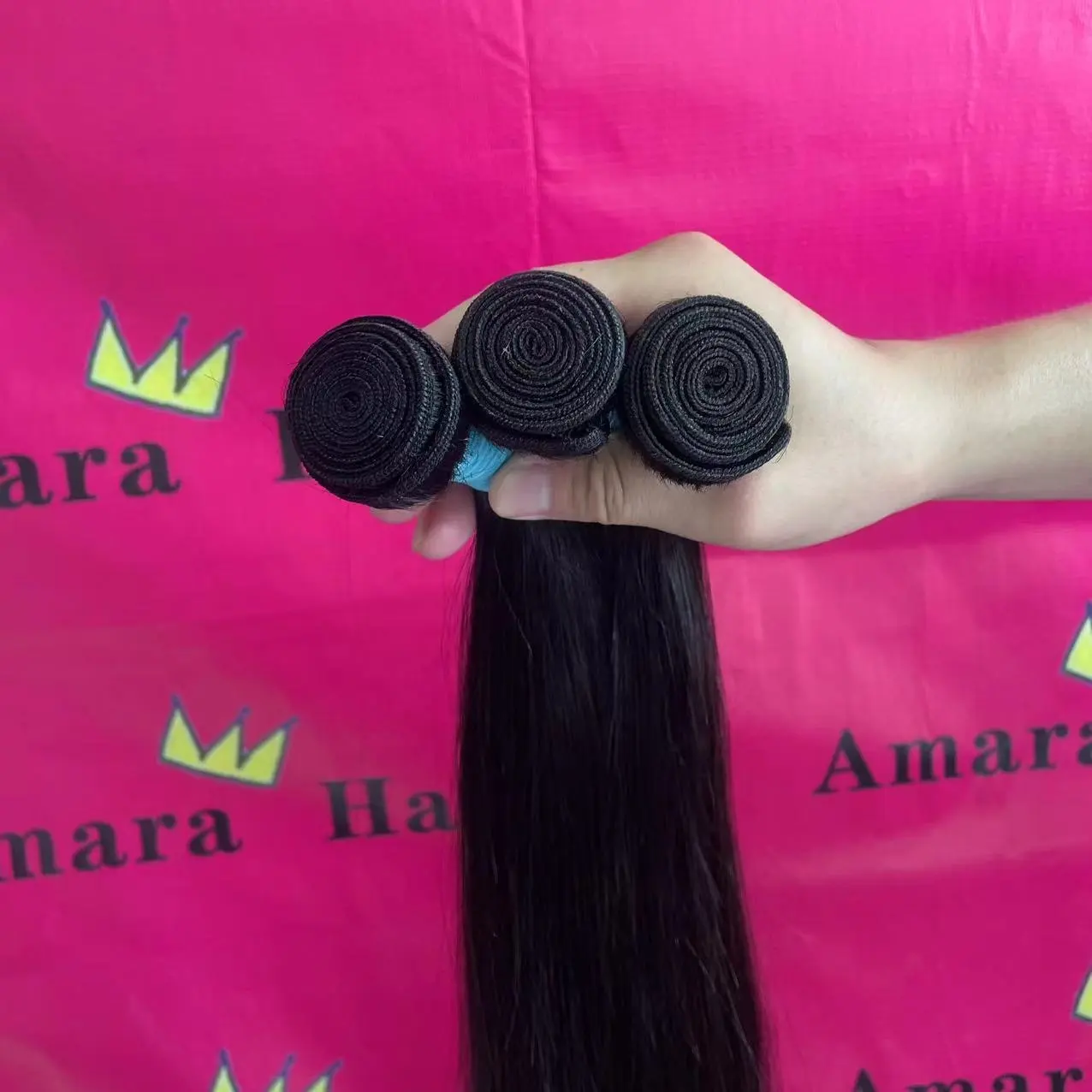 אמארה מהיר חינם סיטונאי מחיר שיער טבעי חבילות dropshipping שיער טבעי רך נוח חבילות עם סגירת 8-50 אינץ