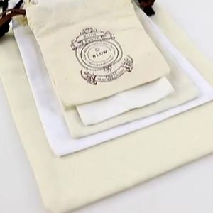 Sac à cordon en toile de coton avec logo personnalisé imprimé, double cordon, pour cadeaux, sacs à main et chaussures - Product Image 4