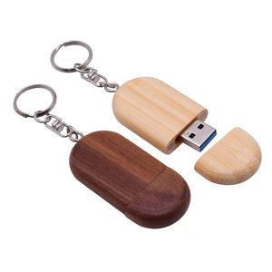 Unidad Flash USB con Logotipo OEM Gratuito, Garantía de 3 Años, Nueva Unidad Flash USB 3.0 de 64 GB con Forma Ovalada de Madera - Product Image 2
