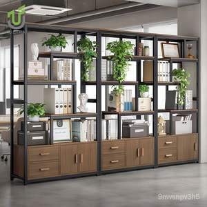 IULTRA Étagère de bureau autoportante moderne, séparateur d'espace ouvert haut, cloison de bureau - Product Image 3