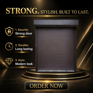 Porte <span class=keywords><strong>de</strong></span> garage à enroulement automatique en aluminium isolée, porte à enroulement <span class=keywords><strong>de</strong></span> sécurité électrique, prix d'usine personnalisé - Product Image 5