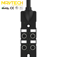 Actionneur M8 Boîtier de distribution Simple Double Signal Étanche 4 Ports Adaptateur IP67 Connecteur Femelle Usb-c Connecteur Femelle 6 Broches