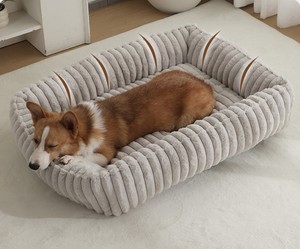 Cama <span class=keywords><strong>de</strong></span> Felpa para Mascotas con Logotipo Personalizado al por Mayor, Cama Suave para Perros y Gatos, Cojín Cálido y Cómodo para Mascotas, Producto Lavable para Mascotas OEM - Product Image 6