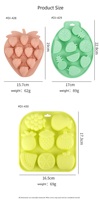 Moule en silicone alimentaire 8 cavités pour bonbons gélifiés aux fruits et glaçons, moule à chocolat personnalisé, résistant au lave-vaisselle, outil de pâtisserie