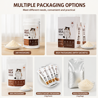 Poudre de lait de chèvre riche en protéines pour chats, anti-diarrhée, absorption rapide, supplément probiotique pour animaux de compagnie, sans lactose
