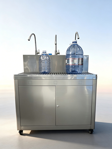 Machine de remplissage manuelle à 2 ou 4 têtes <span class=keywords><strong>pour</strong></span> eau en bouteille de gallon, adaptée au remplisseur de barils - Product Image 1