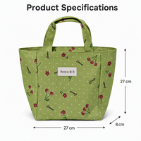 Sac à lunch écologique, portable, grande capacité, isotherme, réutilisable, sac isotherme pour le stockage des aliments, sac isotherme pour le brunch, le pique-nique