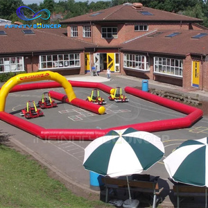 Juego deportivo inflable de PVC comercial, <span class=keywords><strong>pista</strong></span> de carreras de <span class=keywords><strong>Mario</strong></span> Kart inflable duradera para exteriores para niños, Karting a la venta - Product Image 3