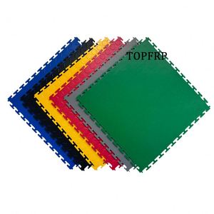 Baldosa de garaje entrelazada Suelo de plástico de PVC Suelo industrial resistente Moneda de PVC Suelo de vinilo impermeable para interiores 6mm - Product Image 1