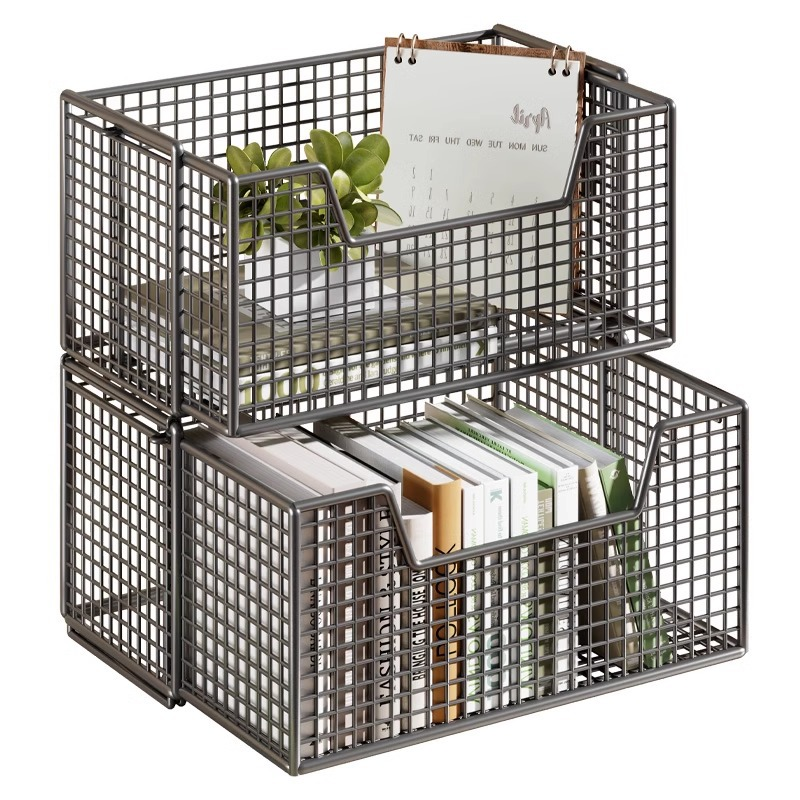 Office Stationery Stacked Book Organizer Metal