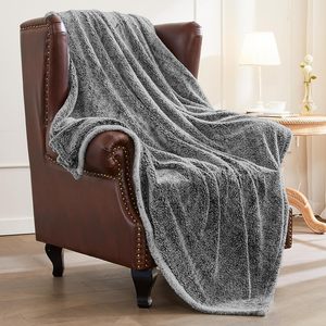 Siêu Mềm Ấm Áp Thoải Mái Giường Chăn Sang Trọng Sofa San Hô Nhung Chăn Polyester Rắn Mặc Chăn - Product Image 4