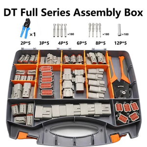 DeutschDTシリーズ防水修理ツールボックス自動車用コネクタキットDT04-<span class=keywords><strong>2</strong></span>/3/4/6/8/12P DT06端子とプライヤー付き - Product Image 2