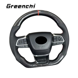 Para el nuevo volante de fibra de carbono deportivo de fondo plano Crown Highlander <span class=keywords><strong>Sienna</strong></span> Gravia de Toyota, actualización y personalización - Product Image 3