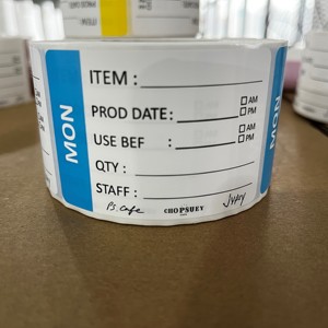 Nhà Hàng nhà bếp ngày tuần dán nhãn thực phẩm dính giấy cho tủ lạnh lưu trữ ngày nhãn container Túi lọ - Product Image 3