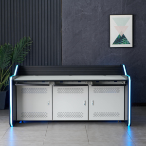 Bàn điều khiển giám sát trung tâm chỉ huy công thái học, nội thất thương mại cao cấp dành cho trường học, khách sạn, bàn điều khiển hiện đại phòng điều khiển - Product Image 3