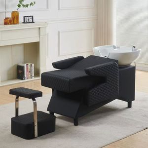 Wholesale Durable Modern Salon Shampoo <b>Bed</b> with Ceramic Basin for Hair Salons Barbershops & Beauty Centers - Product Image 3