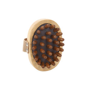 Fq marque hêtre brosse de bain ovale peau sèche <span class=keywords><strong>sisal</strong></span> chanvre <span class=keywords><strong>sisal</strong></span> rond poils de sanglier bois brosse à cheveux alésage poils pinceau dans la main - Product Image 2