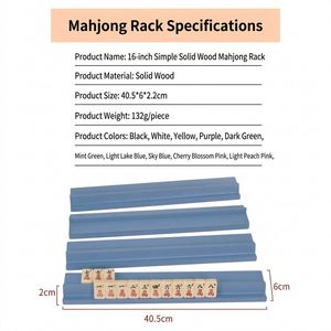 Meilleure Vente : Lot de 4 Supports en Bois pour Mahjong, Poussoirs Personnalisés de 16 Pouces, Porte-Pièces de Mahjong Américain, Vente en Gros pour Mahjong Américain - Product Image 2