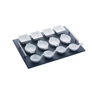 Bandeja de presentación de pizarra, juego de platos para servir, aperitivos, venta al por mayor de fábrica - Product Image 1