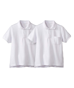 เสื้อยืดนักเรียนเด็กชายเด็กหญิงสีขาว ผ้าฝ้าย 100% แขนสั้น สำหรับการแสดง - Product Image 1