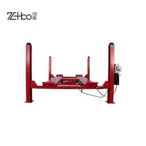 Penyelaras hidrolik elektro 6500KG, 4 tiang angkat besar 2 lebar mobil pengangkat kerekan otomatis parkir hidrolik - Product Image 2