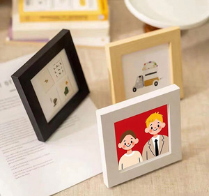 Cá nhân handmade thân thiện với môi bé khung Set cá nhân DIY Nursery tường tăng trưởng câu chuyện phòng trưng bày bằng gỗ khung hình - Product Image 6