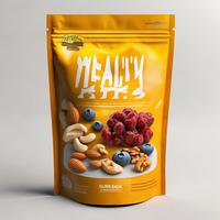 Bolsa de Embalaje de Alimentos Personalizada con Cierre de Presión, Barrera de Oxígeno, de Mylar y Plástico, Apta para Alimentos, para Macadamia Tostada