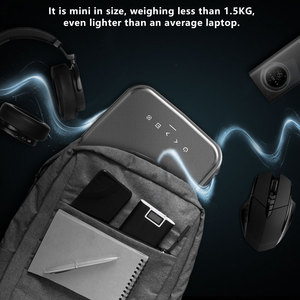 โปรเจคเตอร์อัจฉริยะแบบพกพาสำหรับใช้ใน Win11แอนซีลูเมนความละเอียด1080P เชื่อมต่อไวไฟได้เครื่องฉายภาพยนตร์ขนาดเล็กสำหรับใช้ในโต๊ะ - Product Image 5