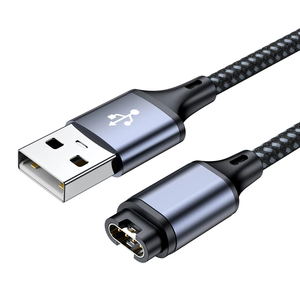 <span class=keywords><strong>Cable</strong></span> de Carga USB de 1.2M para <span class=keywords><strong>Garmin</strong></span> Venu2/VenuSq2/<span class=keywords><strong>3</strong></span>/3S Fenix 6/7/6S Pro Plus Vivoact, <span class=keywords><strong>Cable</strong></span> de Carga para Reloj con Conector Recto Trenzado - Product Image 1