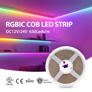 Dc12v 630chip không thấm nước dẫn rgbic dải ánh sáng 12mm 8 wát/mét cuộc sống thông minh rgbic Dải dreamlight trình tự rgbic COB dẫn dải ánh sáng - Product Image 6