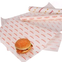 Papier sulfurisé de qualité alimentaire, conception personnalisée, enduit de PE simple face, résistant à la graisse, pour emballage de biscuits, fast-food, gelée, sur mesure