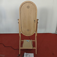 Boîtier en bois pour miroir photo de 40 pouces avec logiciel DSLRBooth, écran tactile LCD de 21,5 pouces, Windows 11, processeur i5, et valise de transport.