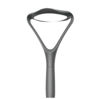 Lampe de rue LED extérieure AC, éclairage de jardin 30W AC85-265V, lumière élégante moderne, gris sable 6000K, PC aluminium IP65 500XH600MM