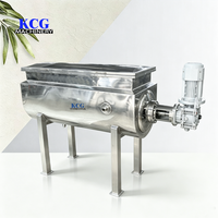 Cuve de mélange horizontale en acier inoxydable 304 de qualité alimentaire, capacité 300L, avec agitateur, capacité 200L