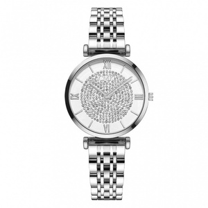 Montre-bracelet pour femme élégante, simple et tendance, résistante à l'eau pour la vie quotidienne, montre pour femme avec bracelet en acier lumineux - Product Image 1