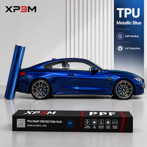 Film de protection de peinture (PPF) XP3M Bleu Métallisé Brillant OEM en TPU 7,5 mil, auto-réparant, anti-rayures, anti-jaunissement, avec canaux de décompression d'air - Product Image 1