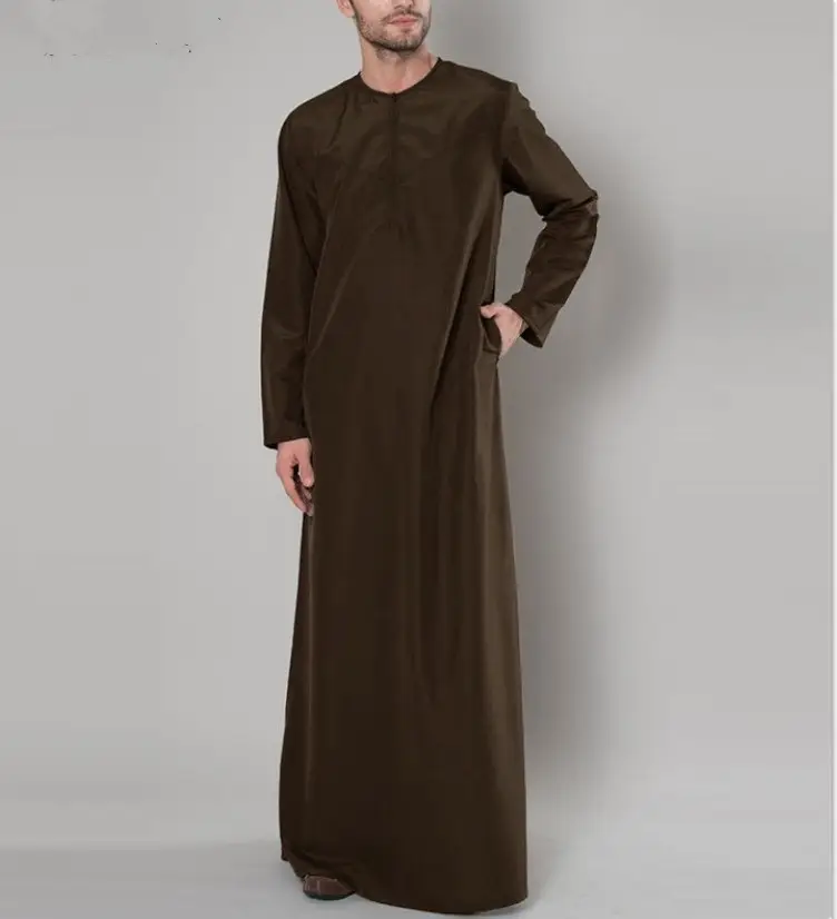 Jubba-Abaya thobe de thobe marroquí para hombre, manga larga, 5XL talla grande, Arabia Saudita